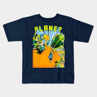 Planet Battle with Aliens Kids T-Shirt